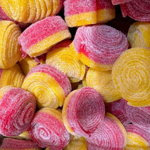 Vidal Import Swedish Sour Strawberry Lemon Rolls 6.6lb Bulk